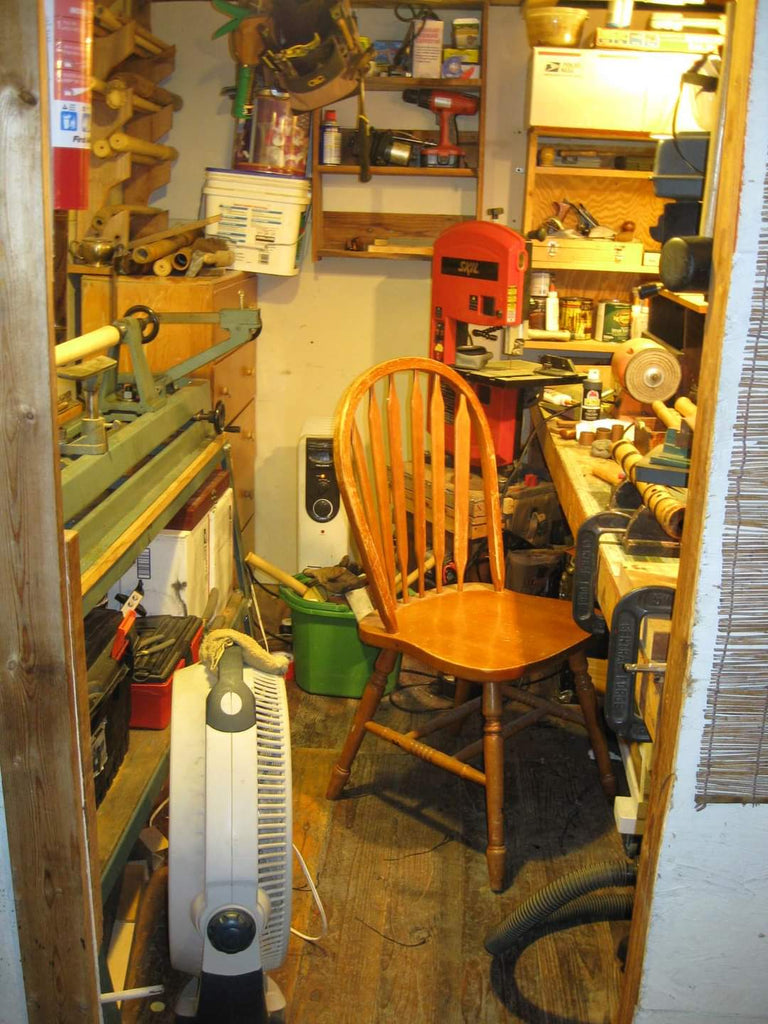 My old work shop was quite small but I loved it.
