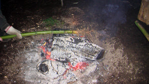 Aburanuki over a campfire