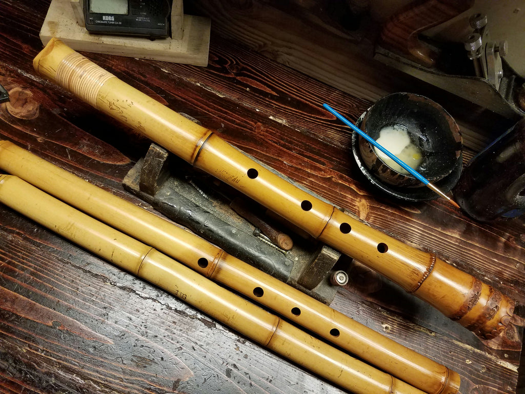 A root end shakuhachi I made.
